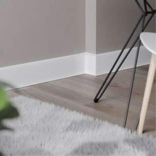 PVC LETVICA ZA LAMINAT HI LINE PRESTIGE 75mm P089/P9003 BIJELA 2,5m R123/R109 