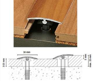 ALU PROFIL DOWEL-FIX 6 270/ZLATNI PRIJELAZNI DO 40mm 