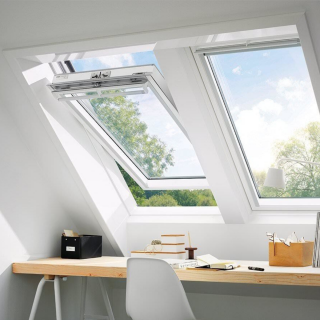 VELUX PREMIUM KROVNI PROZOR, BIJELA BOJA, GORNJA RUČKA, STAKLO 70 