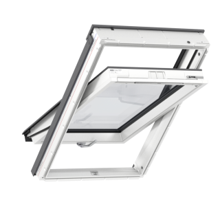 VELUX STANDARD PLUS KROVNI PROZOR, BIJELI POLIURETAN, DONJA RUČKA, STAKLO 61 