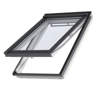 VELUX PREMIUM KROVNI PROZOR, BIJELA BOJA, DVOSTRUKI OVJES, DONJA RUČKA, STAKLO 68 