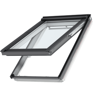 VELUX PREMIUM KROVNI PROZOR, BIJELA BOJA, DVOSTRUKI OVJES, DONJA RUČKA, STAKLO 70 