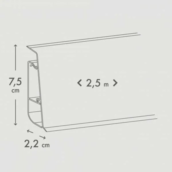 PVC LETVICA ZA LAMINAT HI LINE PRESTIGE M106 2,5m 8156/390x/534x/K489/348/8633/492x/8839/492x/00423x/K600/K479 