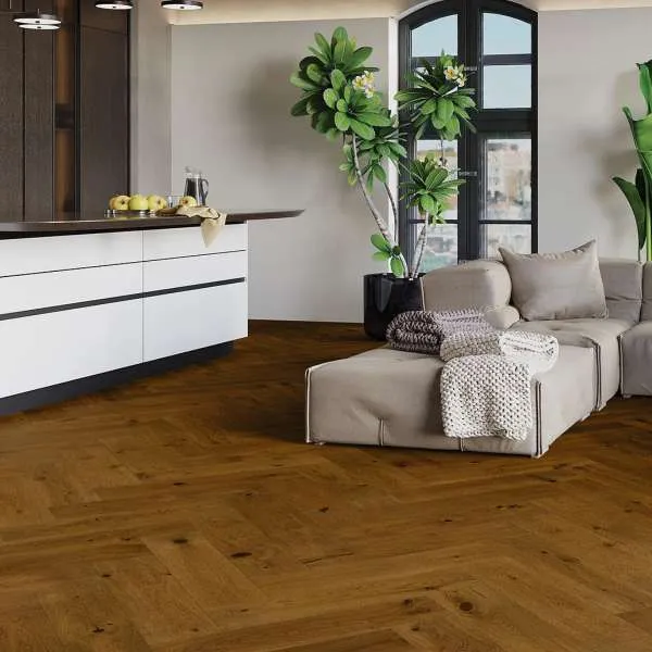 PARKET RIBLJA KOST HERRINGBONE BROWN SUGAR 725/130/14 mm p=0,65 m2 