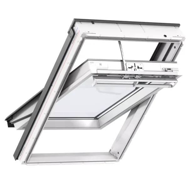 VELUX PREMIUM KROVNI PROZOR, BIJELI POLIURETAN, SOLARNO NAPAJANJE, STAKLO 70 