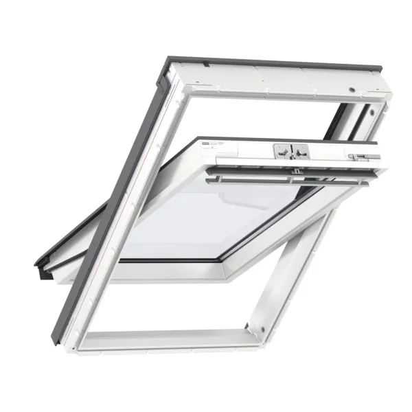 VELUX STANDARD PLUS KROVNI PROZOR, BIJELI POLIURETAN, GORNJA RUČKA, STAKLO 51 