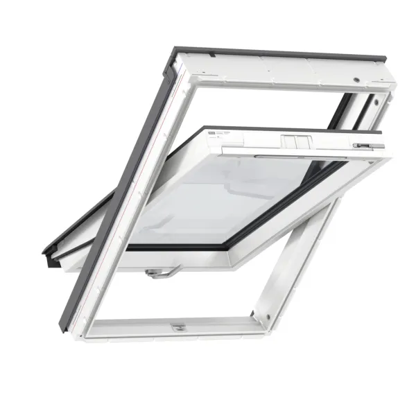 VELUX STANDARD PLUS KROVNI PROZOR, BIJELI POLIURETAN, DONJA RUČKA, STAKLO 61 