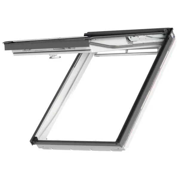 VELUX PREMIUM KROVNI PROZOR, BIJELA BOJA, DVOSTRUKI OVJES, DONJA RUČKA, STAKLO 68 