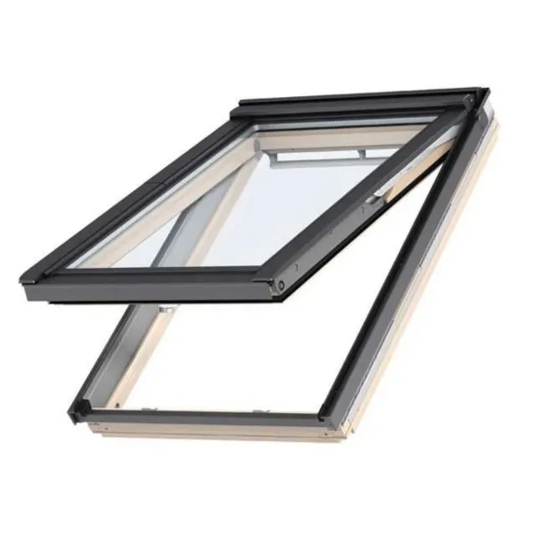 VELUX PREMIUM KROVNI PROZOR, BEZBOJNI LAK,DVOSTRUKI OVJES, DONJA RUČKA, STAKLO 68 
