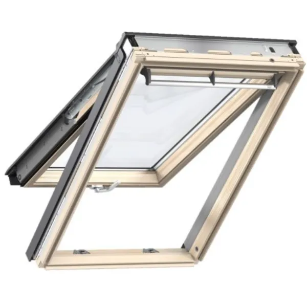 VELUX PREMIUM KROVNI PROZOR, BEZBOJNI LAK,DVOSTRUKI OVJES, DONJA RUČKA, STAKLO 70 
