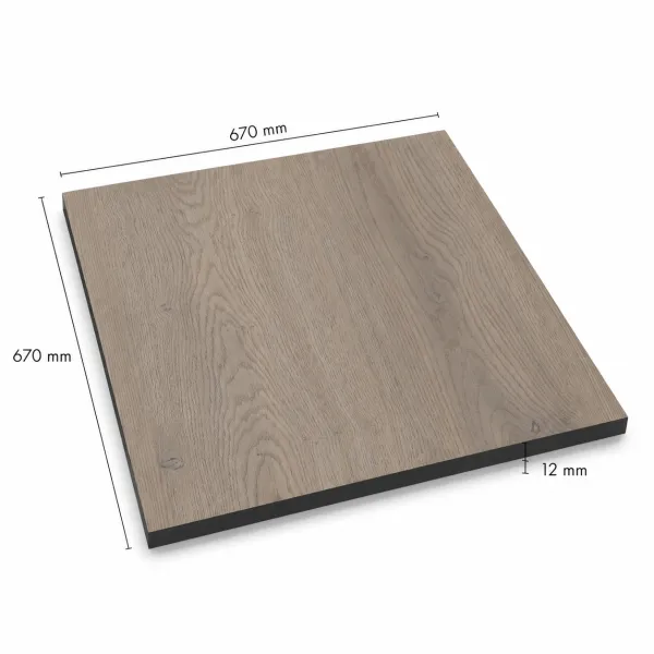 PLOČE ZA STOLOVE HPL COMPACT 670x670mm 