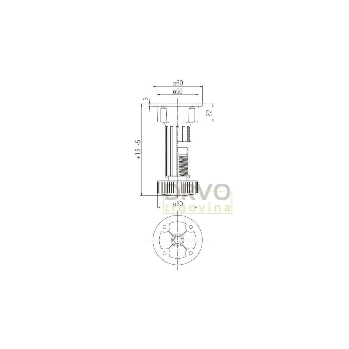 NOGA 100mm PVC 103335785 
