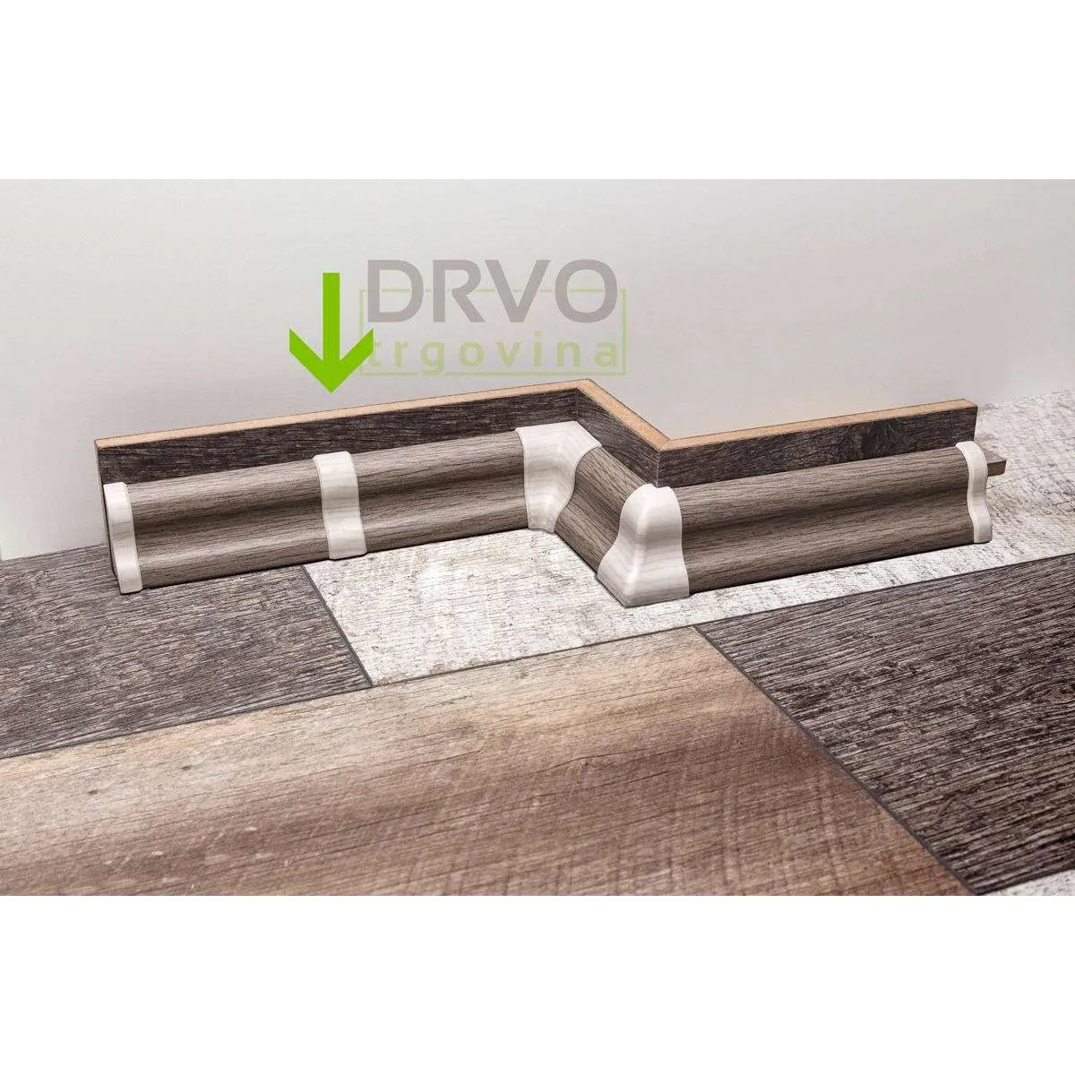 PVC KUT UNUTARNJI ZA LETVICU P71 BIJELI 