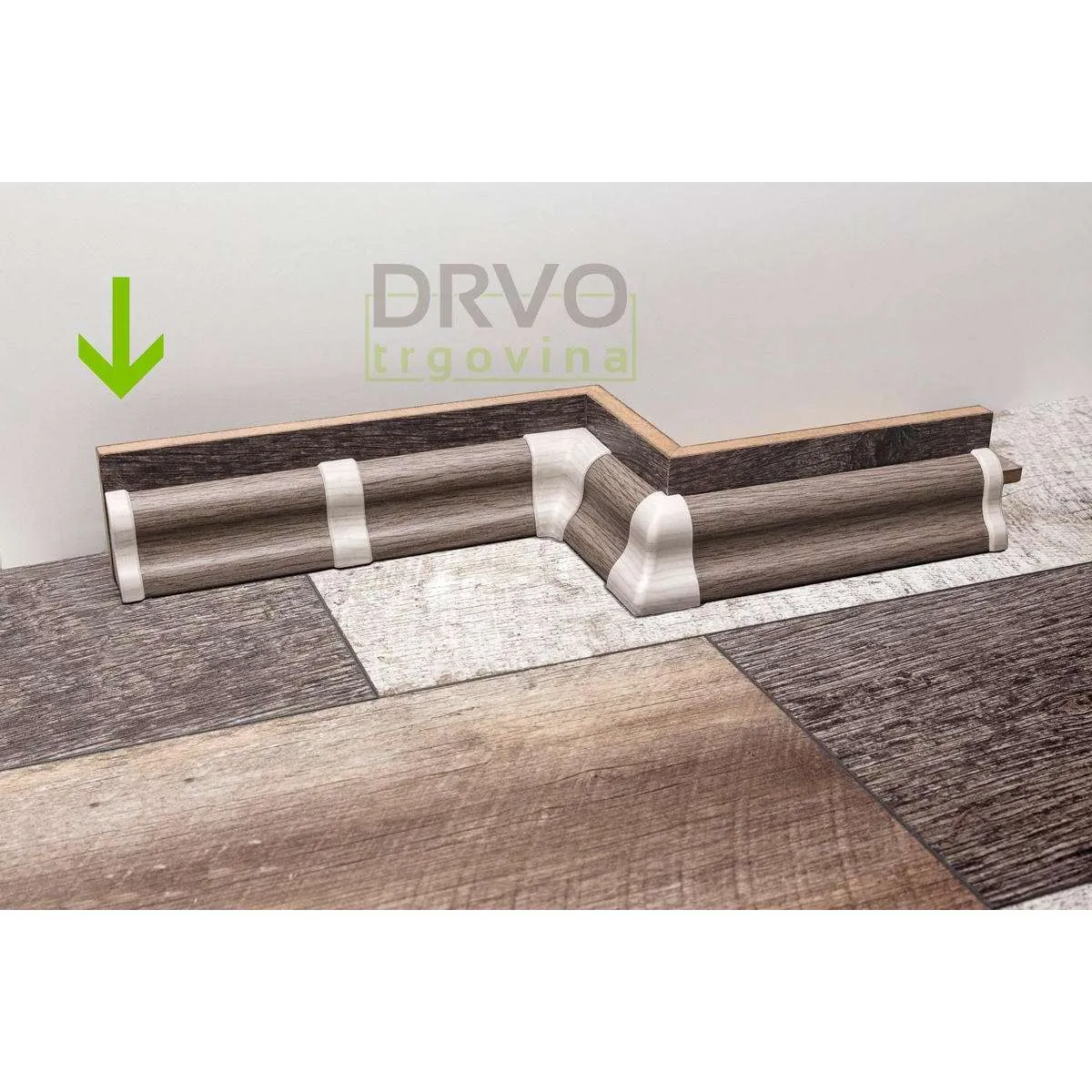 PVC ZAVRŠETAK LIJEVI ZA LETVICU P71 BIJELI 
