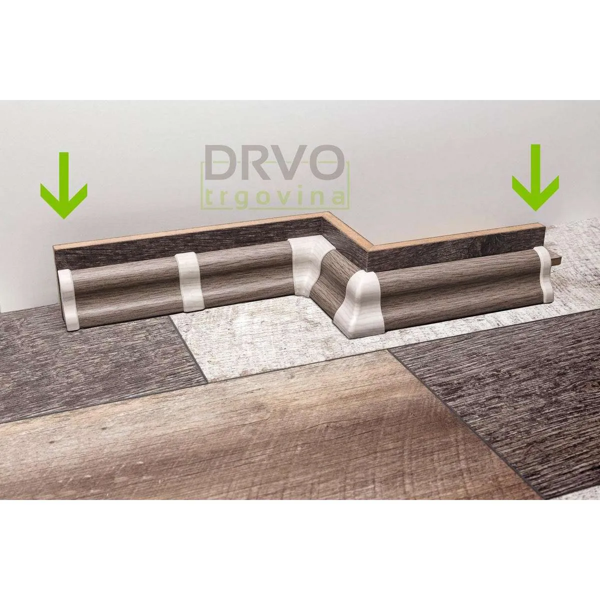 PVC ZAVRŠETAK D/L ZA LETVICE FOEI SIVI STFA104 712077 