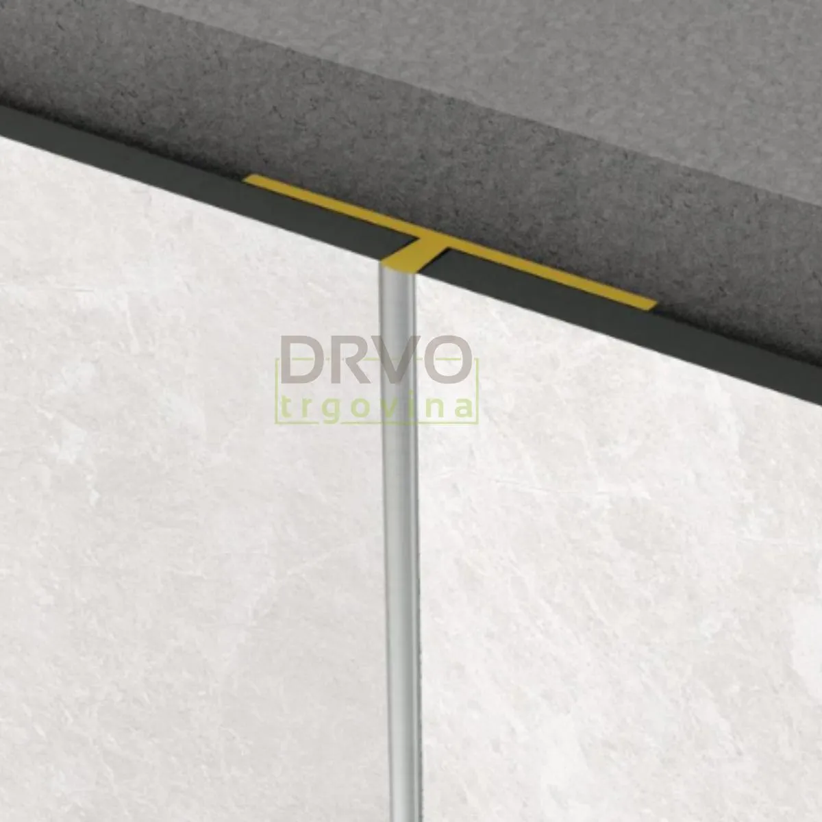 SPOJNI PROFIL SLIM ROCKO SREBRNI 2800mm 