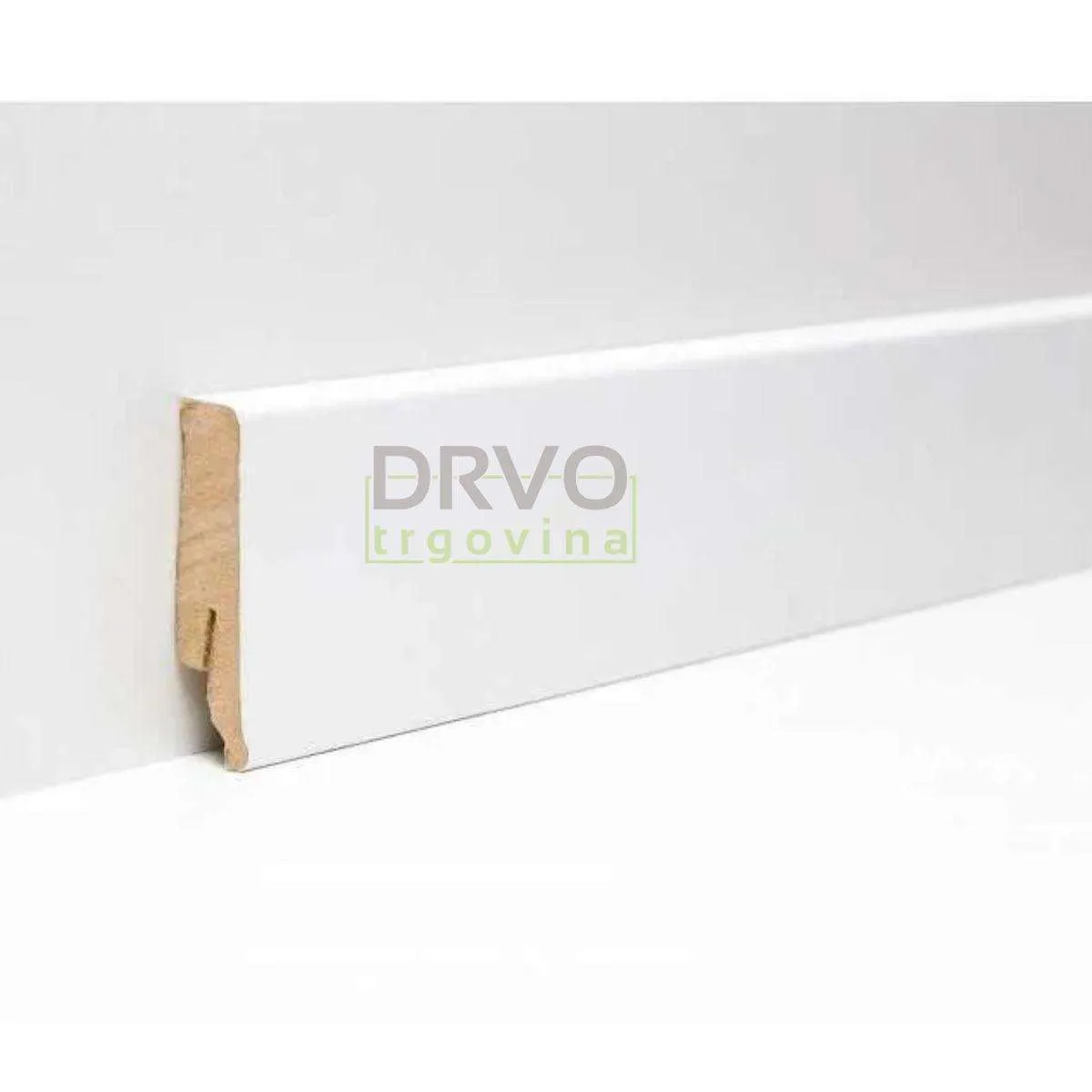 LETVICA ZA LAMINAT 60mm P71 B145 BIJELA 2,6m (PRIPREMLJENA ZA BOJANJE) 