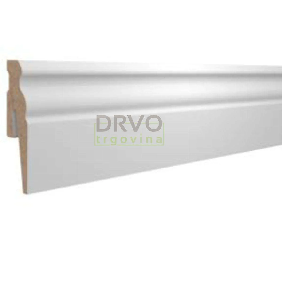 LETVICA ZA LAMINAT 100mm P124 BIJELA B145 15/100/2400 PRESTIGE (PRIPREMLJENA ZA BOJANJE) 