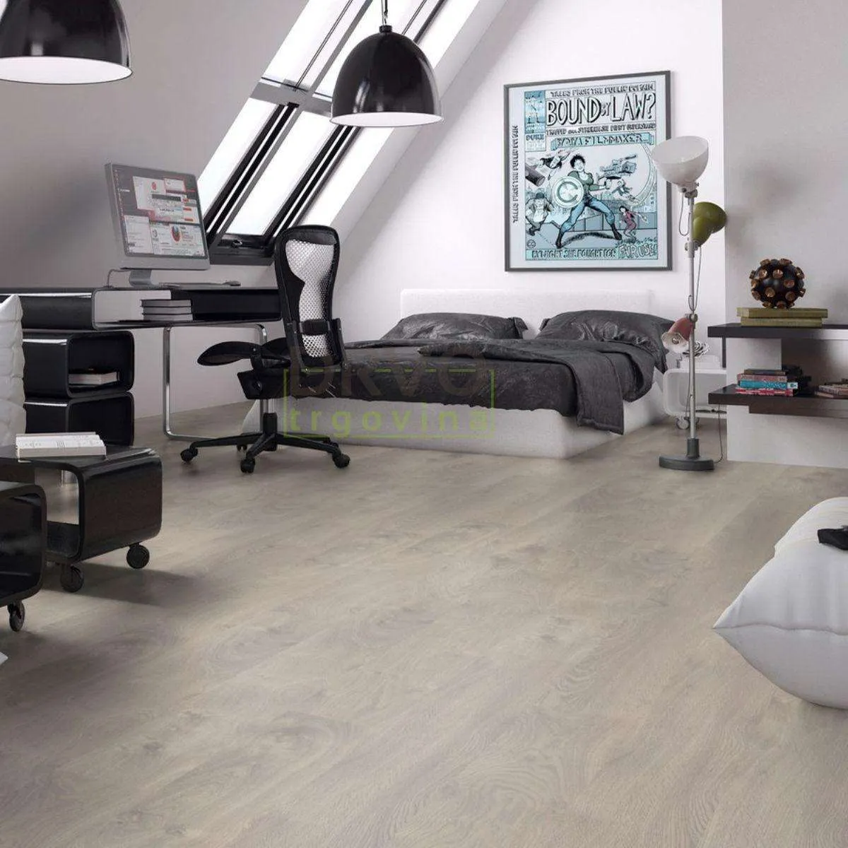 LAMINAT  8mm/Kl.32 LUNA V FUGA 3034x HRAST FERRARA RASPOLOŽIVO 11,77m2 