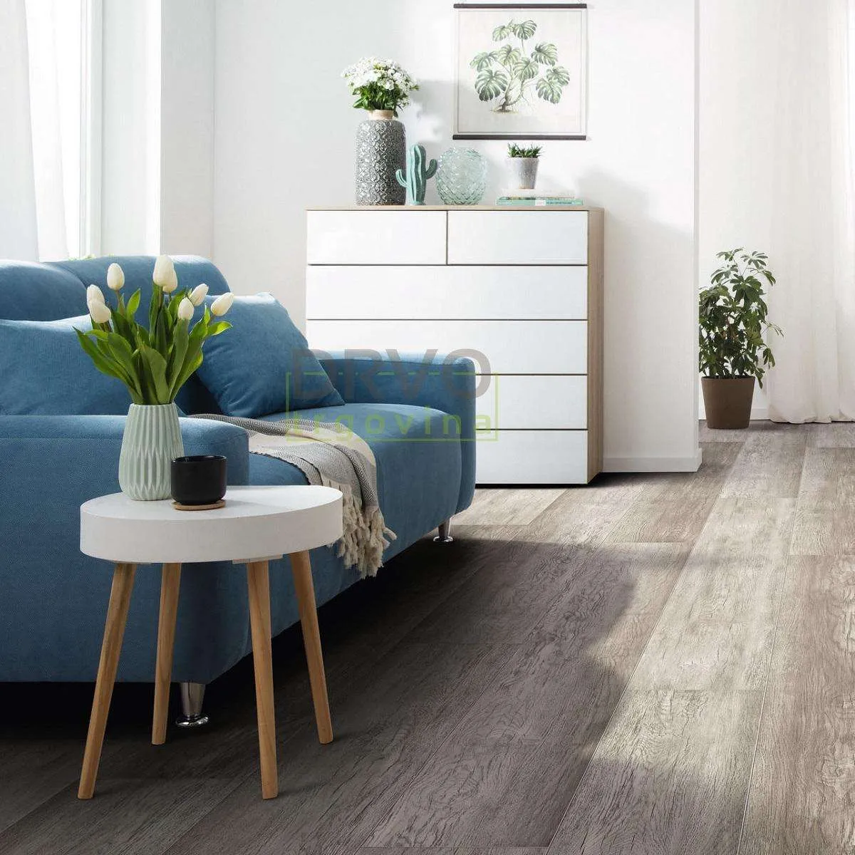 VIŠESLOJNI POD DISANO HARO 9,3mm/Kl.33 CLASSIC AQUA 536 251 COUNTRY OAK GREY p=2,39 m2 