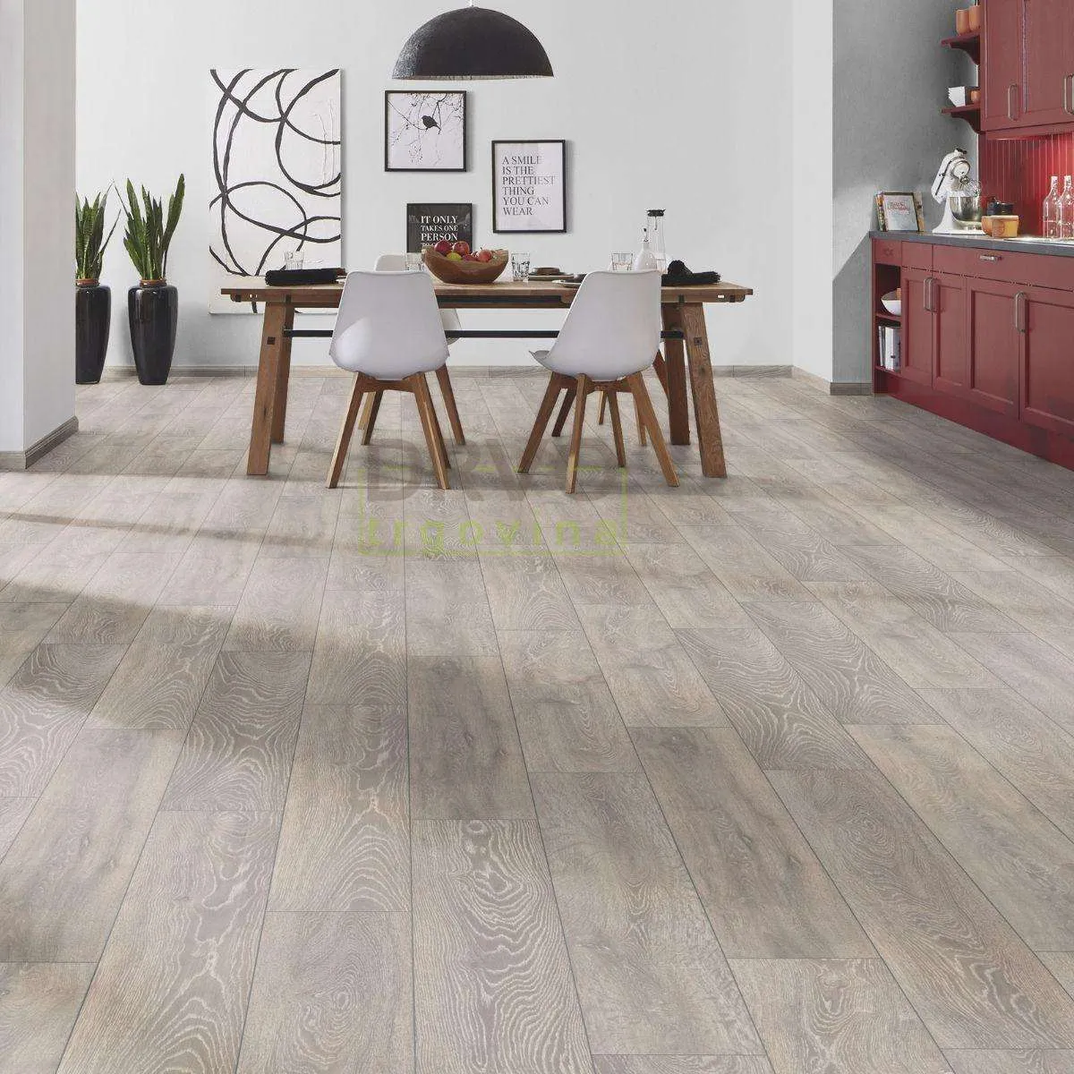 LAMINAT 12mm/Kl.33 ATLANTIC MO.RE PURE+ 5542 HRAST SIVI p=1,507 m2 