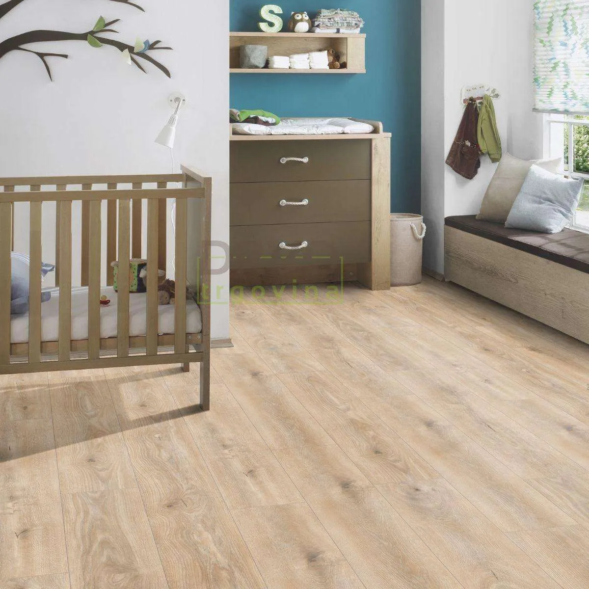 LAMINAT 12mm/Kl.33 KRONOSTEP PURE+ V FUGA K469x HRAST TORTILLA p=1,507m2 