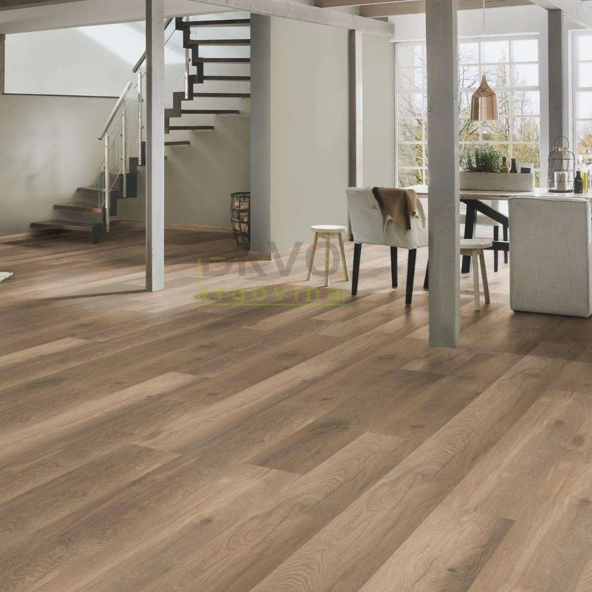 LAMINAT  8mm/Kl.33 ORGANIC Orca PURE + K224 HRAST WILD WEST p=2,26 m2 
