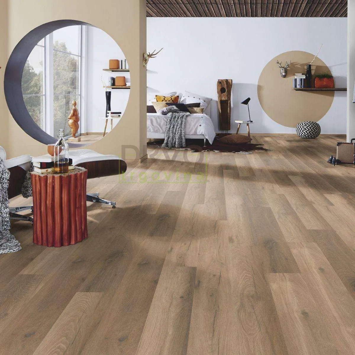 LAMINAT  8mm/Kl.33 ORGANIC Orca PURE + K224 HRAST WILD WEST p=2,26 m2 