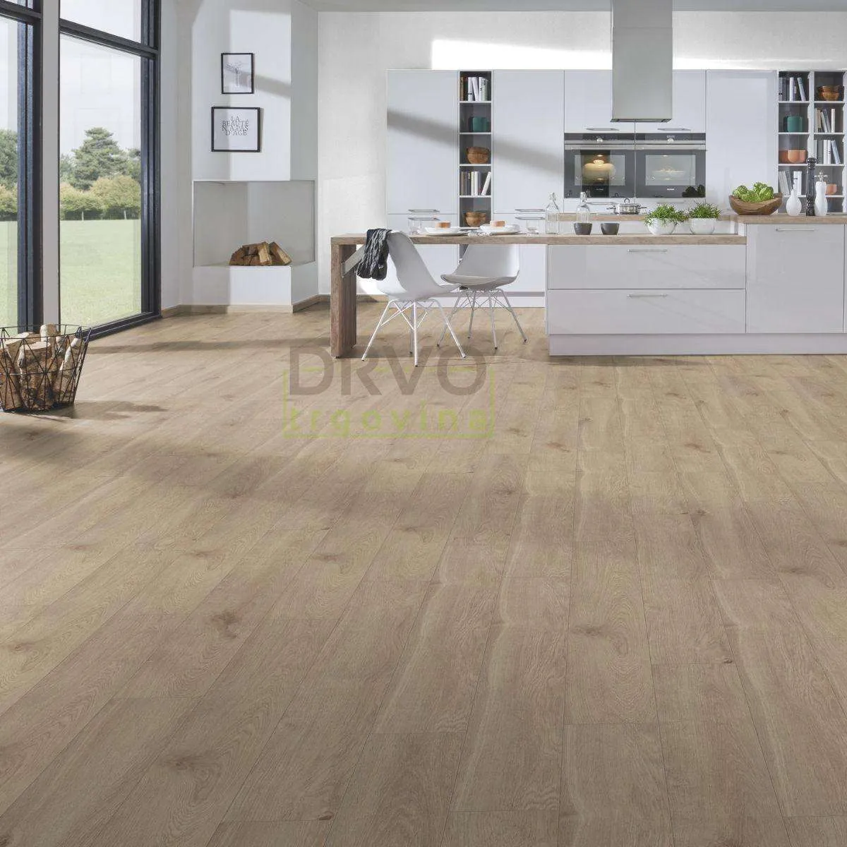 LAMINAT 10mm/Kl.33 KRONOSTEP PURE+ V FUGA K406 HRAST EURUS p=1,758 m2 