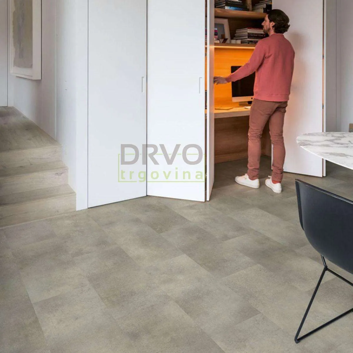 SPC VINIL 5mm/KL.33 QUICKSTEP 40234x CONCRETE ROCK RASPOLOŽIVO 18,476m2 