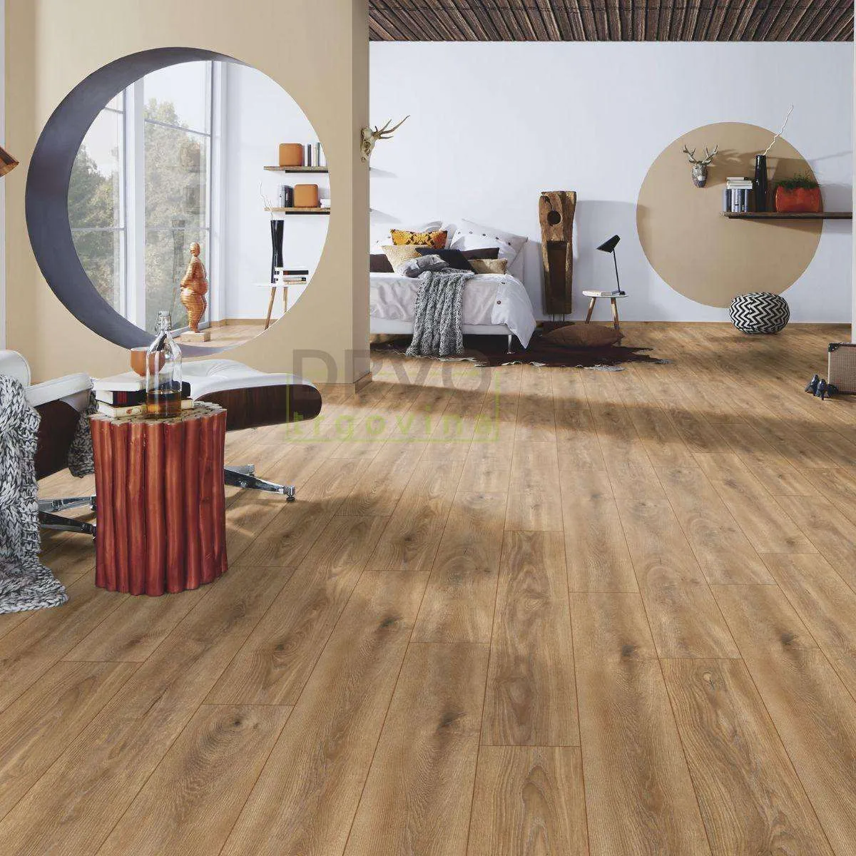 LAMINAT 12mm/Kl.33 KRONOSTEP PURE+ MO.RE K471 HRAST ANTIK CASHMERE p=1,507 m2 