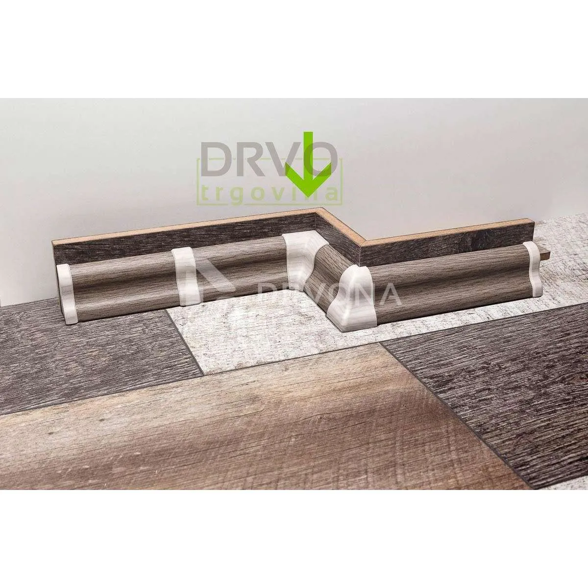 PVC KUT UNUTARNJI ZA LETVICU P151 HRAST 