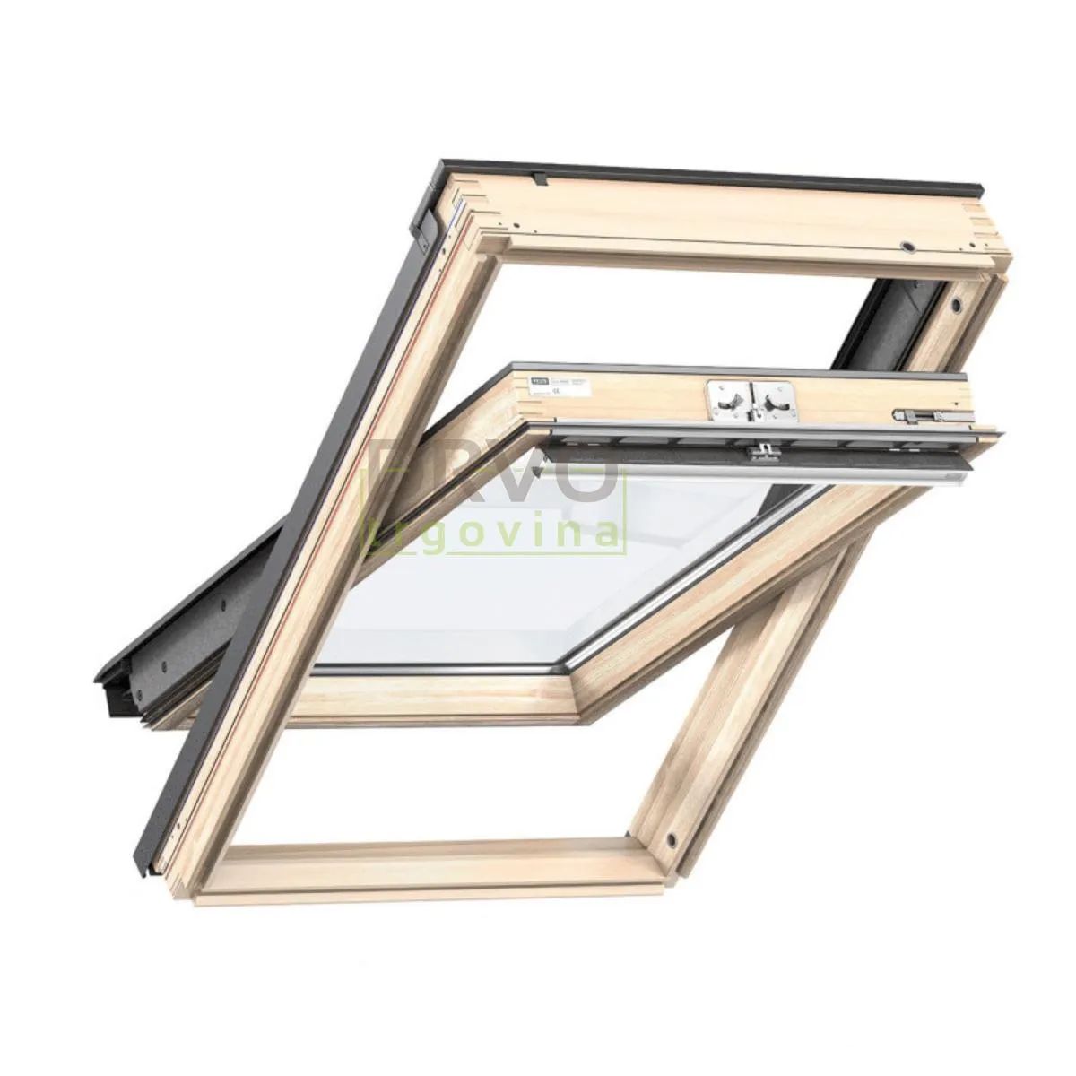 VELUX STANDARD PLUS KROVNI PROZOR, BEZBOJNI LAK, GORNJA RUČKA, STAKLO 61 