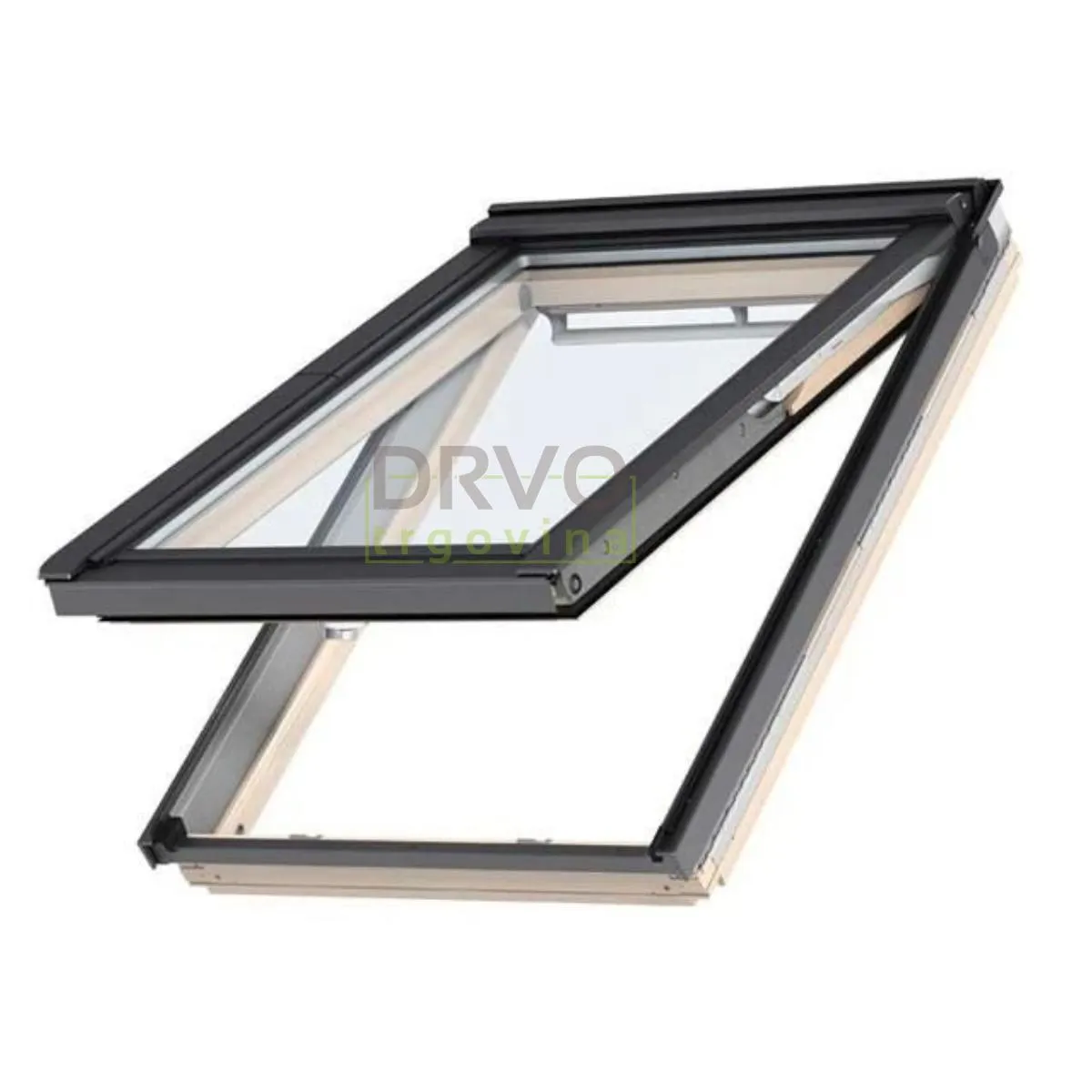 VELUX PREMIUM KROVNI PROZOR, BEZBOJNI LAK,DVOSTRUKI OVJES, DONJA RUČKA, STAKLO 68 