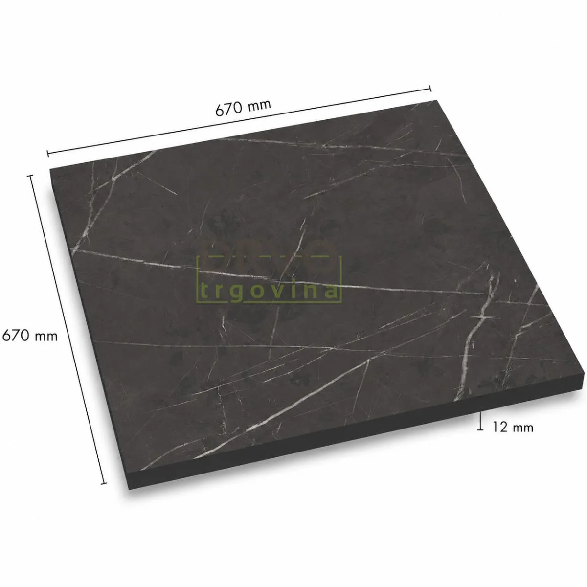 PLOČE ZA STOLOVE HPL COMPACT 670x670mm 