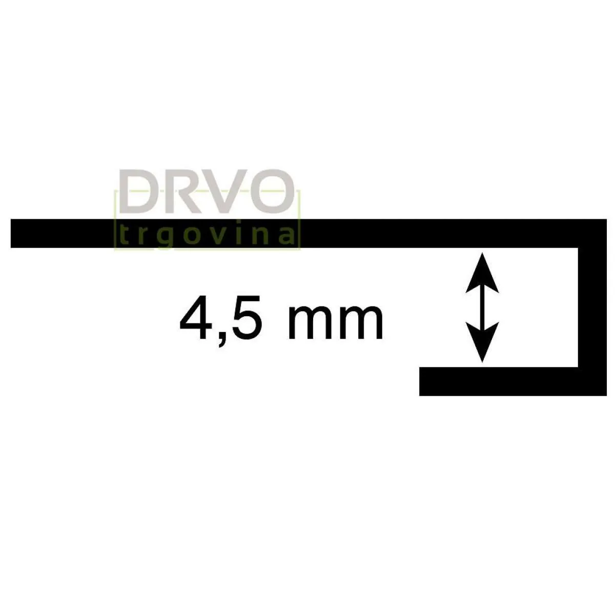 ZAVRŠNI PROFIL C ROCKO BIJELI 2800mm 