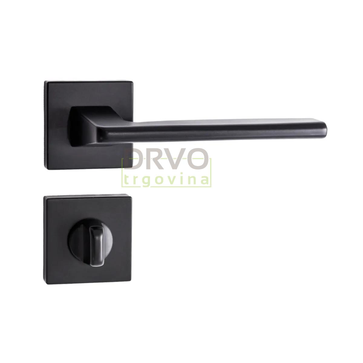 KVAKA ELITE CRNA MAT ROZETA WC 20460 
