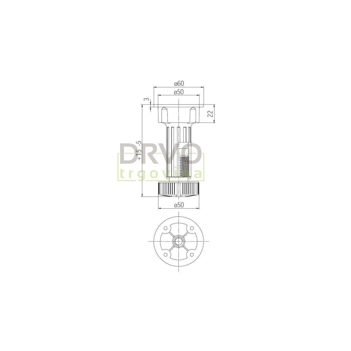 NOGA 100mm PVC 103335785 