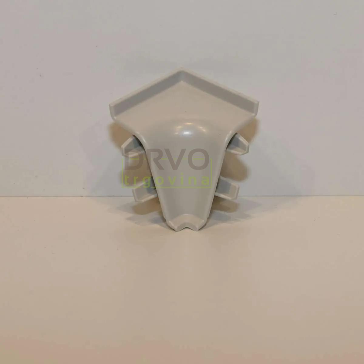 PVC KUT UNUTARNJI x ZA LETVICU ZA RADNU PLOČU SIVI 12523691010/98102 
