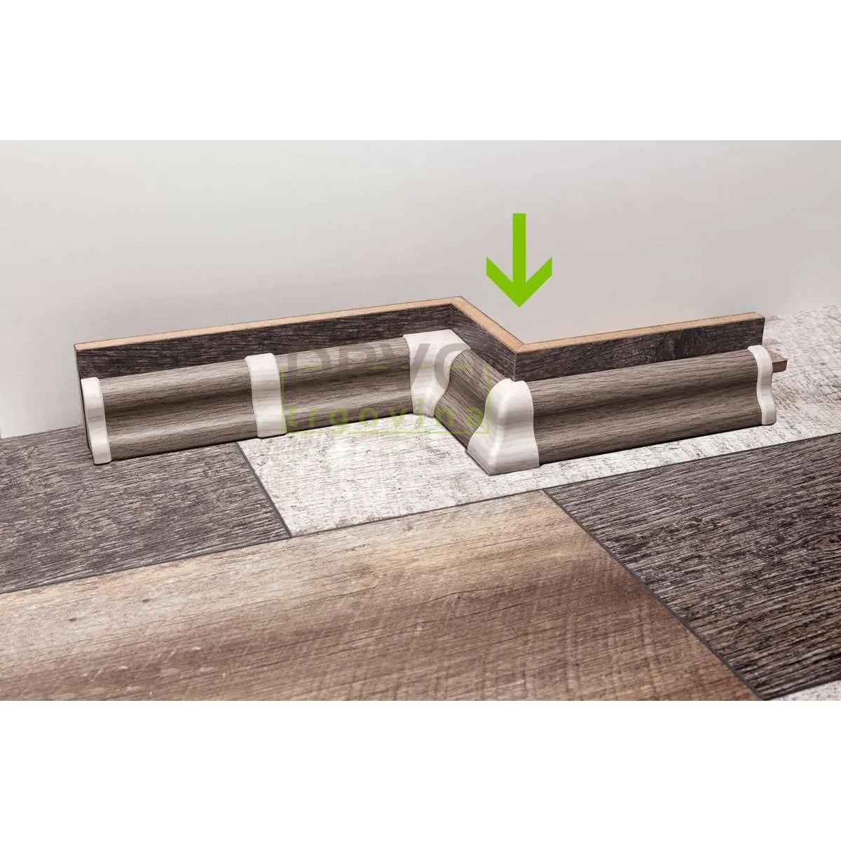 PVC KUT VANJSKI ZA LETVICU P71 SONOMA (KLJ) 