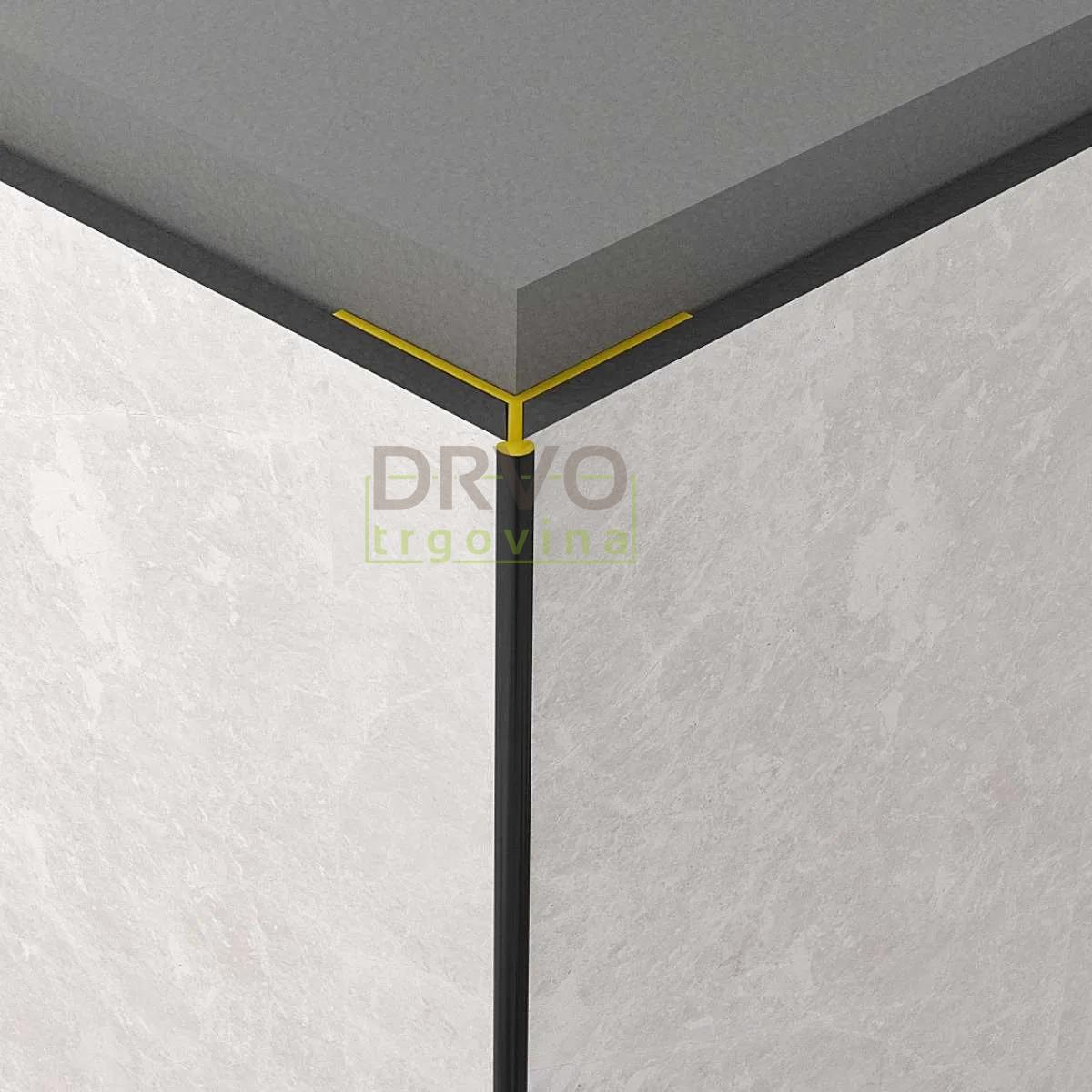 VANJSKI PROFIL A KUT 45 ROCKO SREBRNI 2800mm 