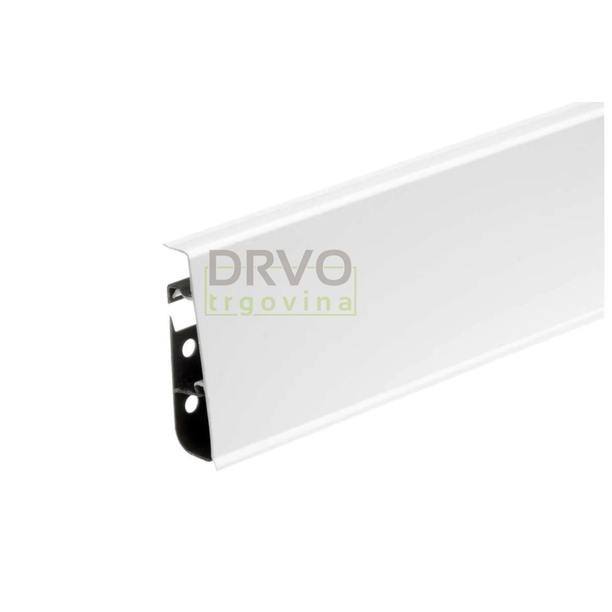 PVC LETVICA ZA LAMINAT HI LINE PRESTIGE 75mm P089/P9003 BIJELA 2,5m R123/R109 