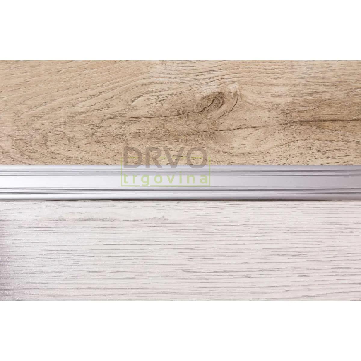 ALU PROFIL SIMPLE-FIX 23 90/SREBRNI SAMOLJEPLJIVI PRIJELAZNI RAVNI 28mm 