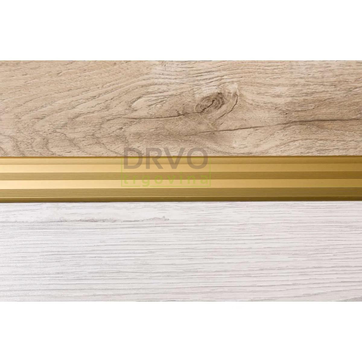 ALU PROFIL DOWEL-FIX 1 90/ZLATNI PRIJELAZNI ZAOBLJENI 30mm 
