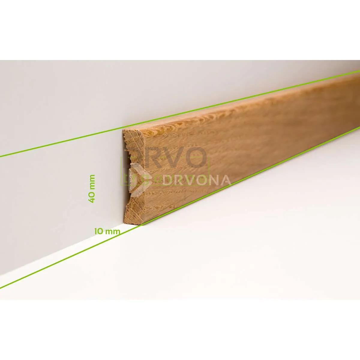 LETVICA HRAST POKROVNA 40mm AB 2,20 m - 3 m 