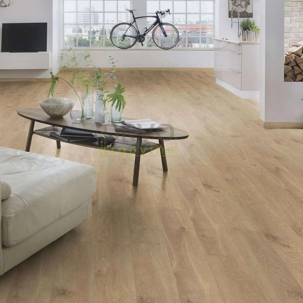 LAMINAT 10mm/Kl.33 KRONOSTEP PURE+ V FUGA K405 HRAST SOLAR p=1,758 m2 