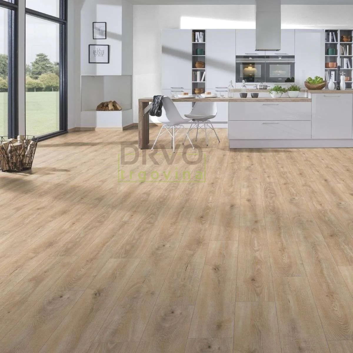 LAMINAT 12mm/Kl.33 KRONOSTEP PURE+ V FUGA K469x HRAST TORTILLA p=1,507m2 