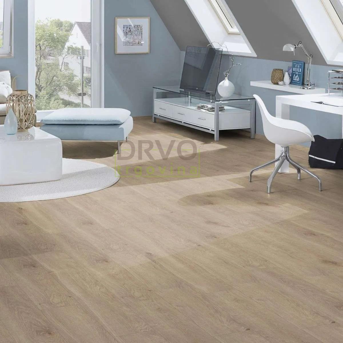 LAMINAT 10mm/Kl.33 KRONOSTEP PURE+ V FUGA K406 HRAST EURUS p=1,758 m2 
