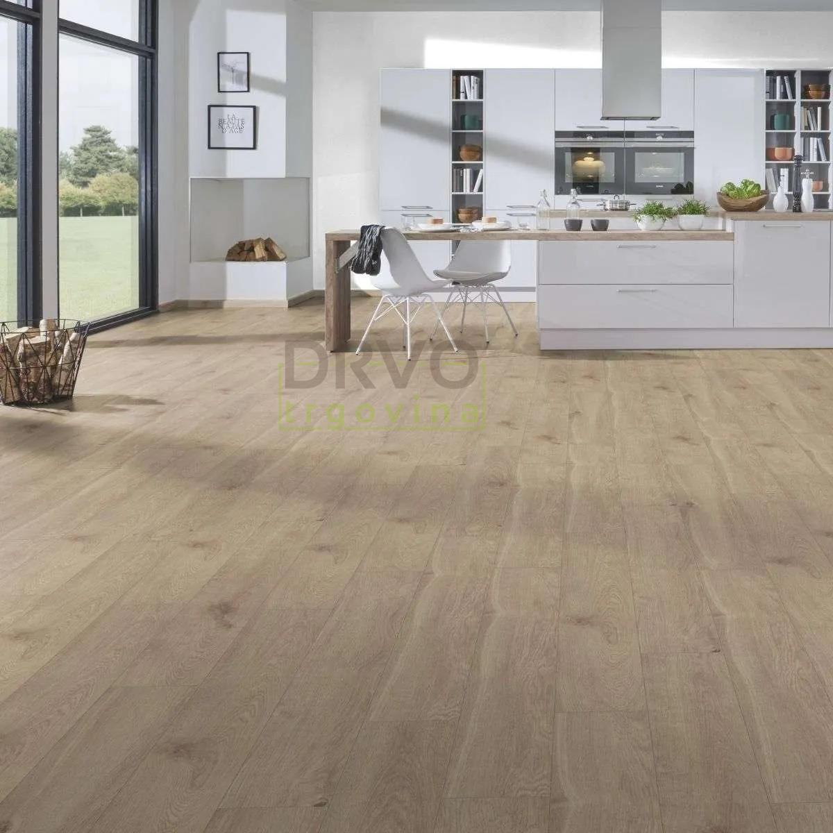LAMINAT 10mm/Kl.33 KRONOSTEP PURE+ V FUGA K406 HRAST EURUS p=1,758 m2 