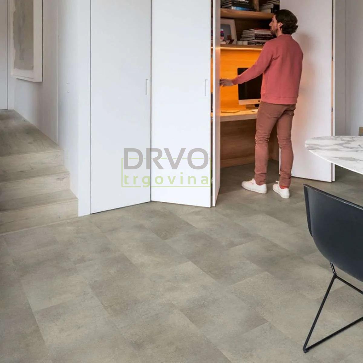 SPC VINIL 5mm/KL.33 QUICKSTEP 40234x CONCRETE ROCK RASPOLOŽIVO 18,476m2 